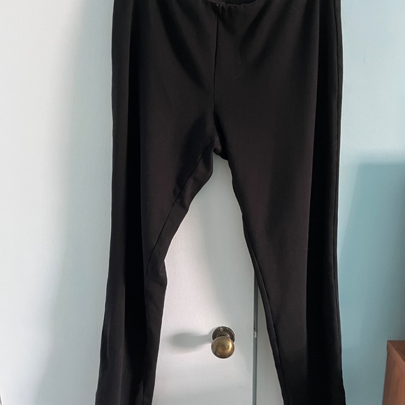 Eileen Fisher Slim Stretch Pant, Black, L - Picture 8 of 8